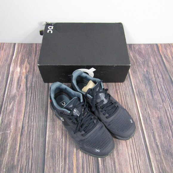 On Running Cloudventure Shoes Mens Size 8.5 Shadow Rock Black Gray Trail Running - Picture 1 of 5